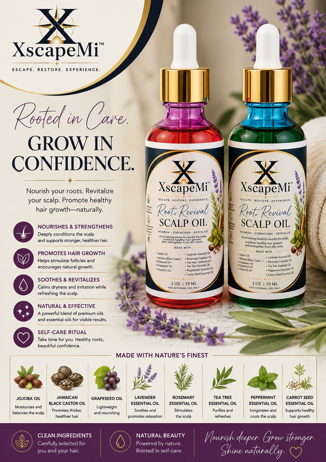 Root Revival Scalp Oil – XscapeMi Naturals