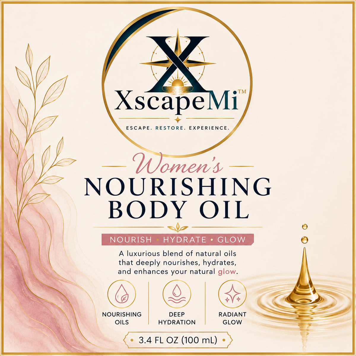 Women's Nourishing Body Oil – XscapeMi Naturals (4oz)