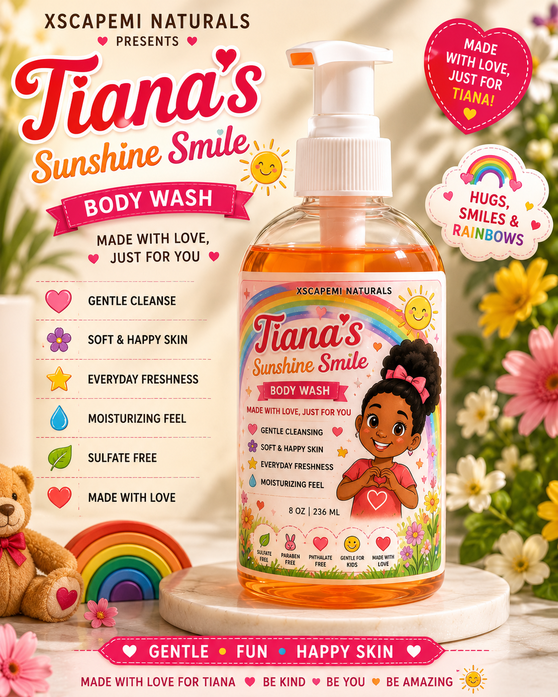 Tiana's Sunshine Smile | XscapeMi Naturals