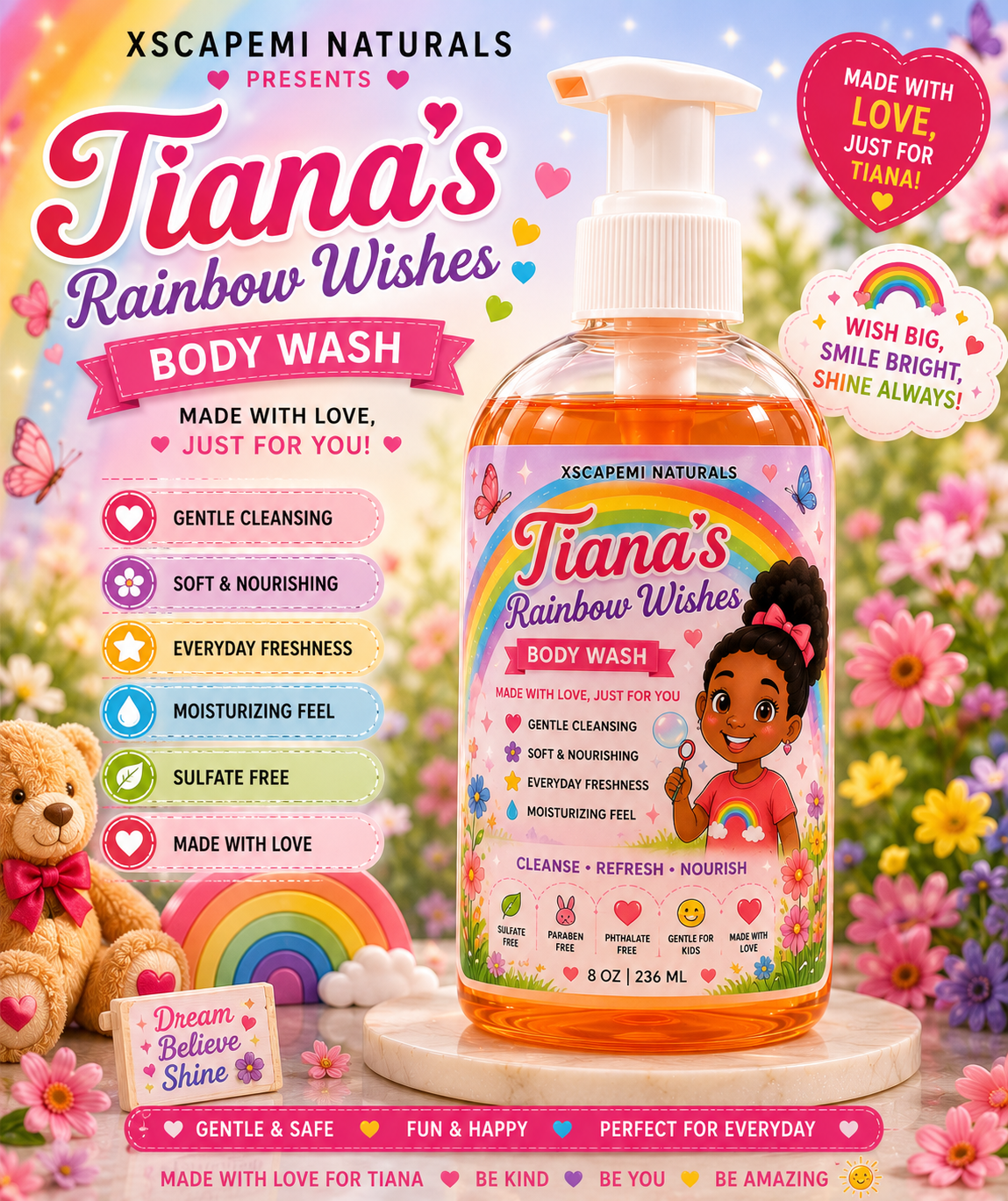 Tiana's Rainbow Wishes | XscapeMi Naturals