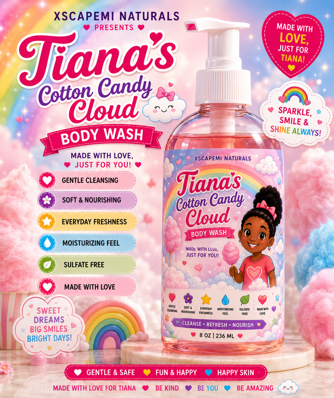 Tiana's Cotton Candy Cloud | XscapeMi Naturals