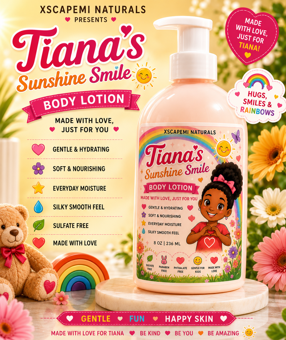 Tiana's Sunshine Smile | XscapeMi Naturals