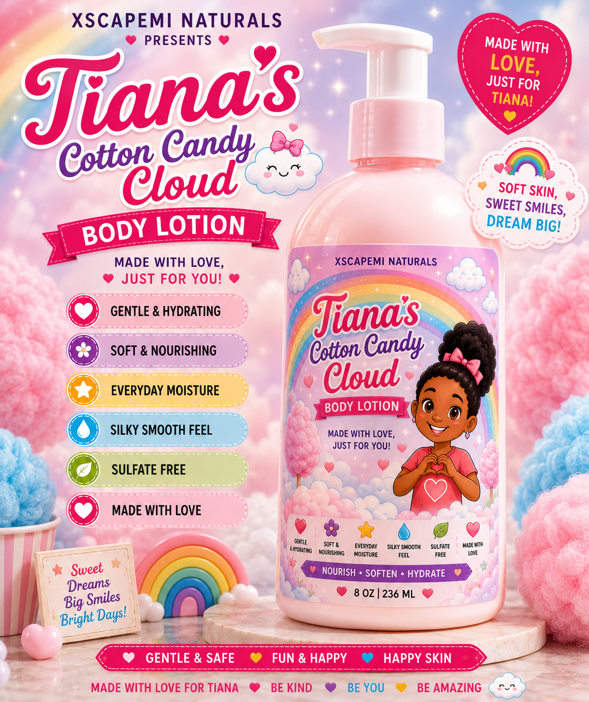 Tiana's Cotton Candy Cloud | XscapeMi Naturals